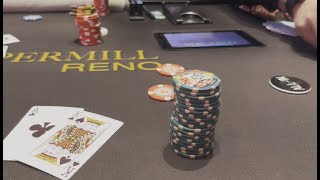 I JAM ALL IN WITH ACE KING ON VERY FIRST HAND! | Poker Vlog 261