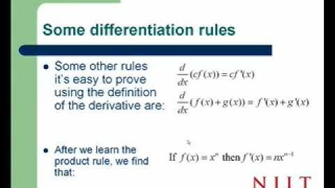 Differentiation Rules
