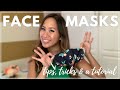 FACE MASKS: TIPS, TRICKS & A TUTORIAL (REVERSIBLE FACE MASK)