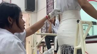 Casting pelvic band for HKAFO