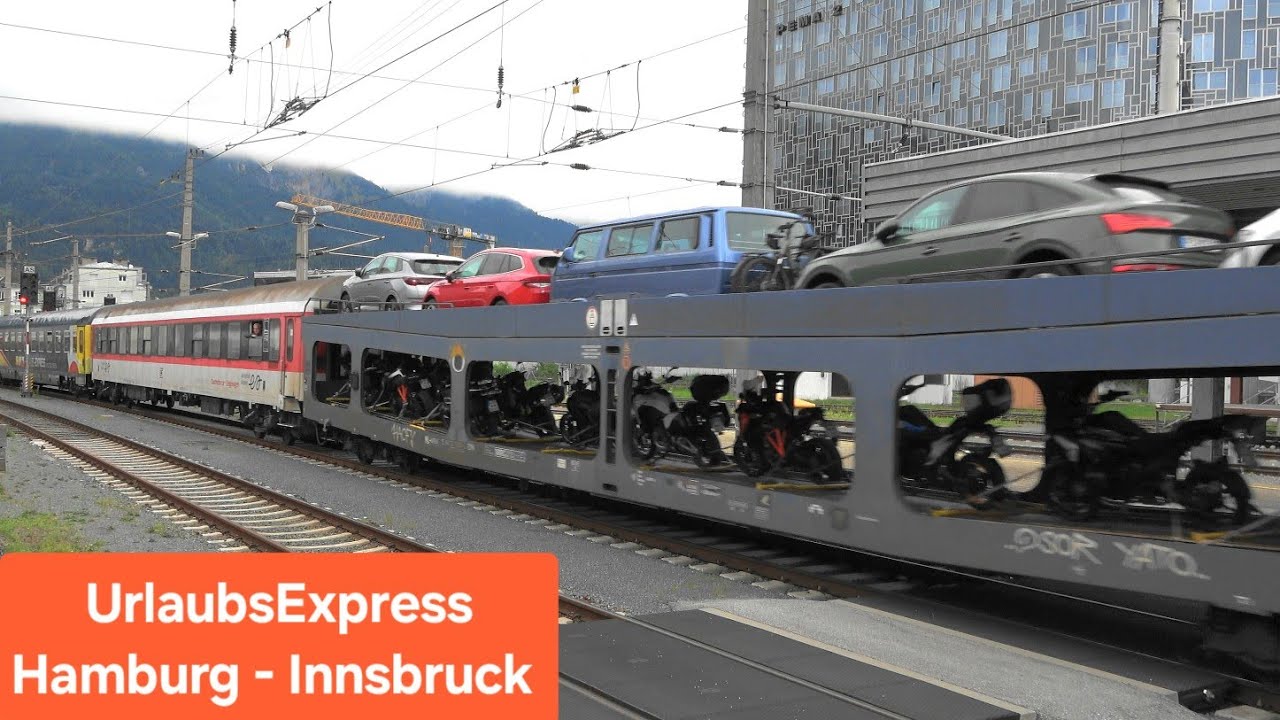 Innsbruck Hbf: UEX Hamburg➡️Innsbruck, ICE1218➡️Berlin, IC515➡️Graz mit Rh1144, WESTbahn➡️Wien
