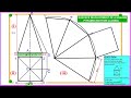 How to draw the surface development of a square pyramid with the bottom closed