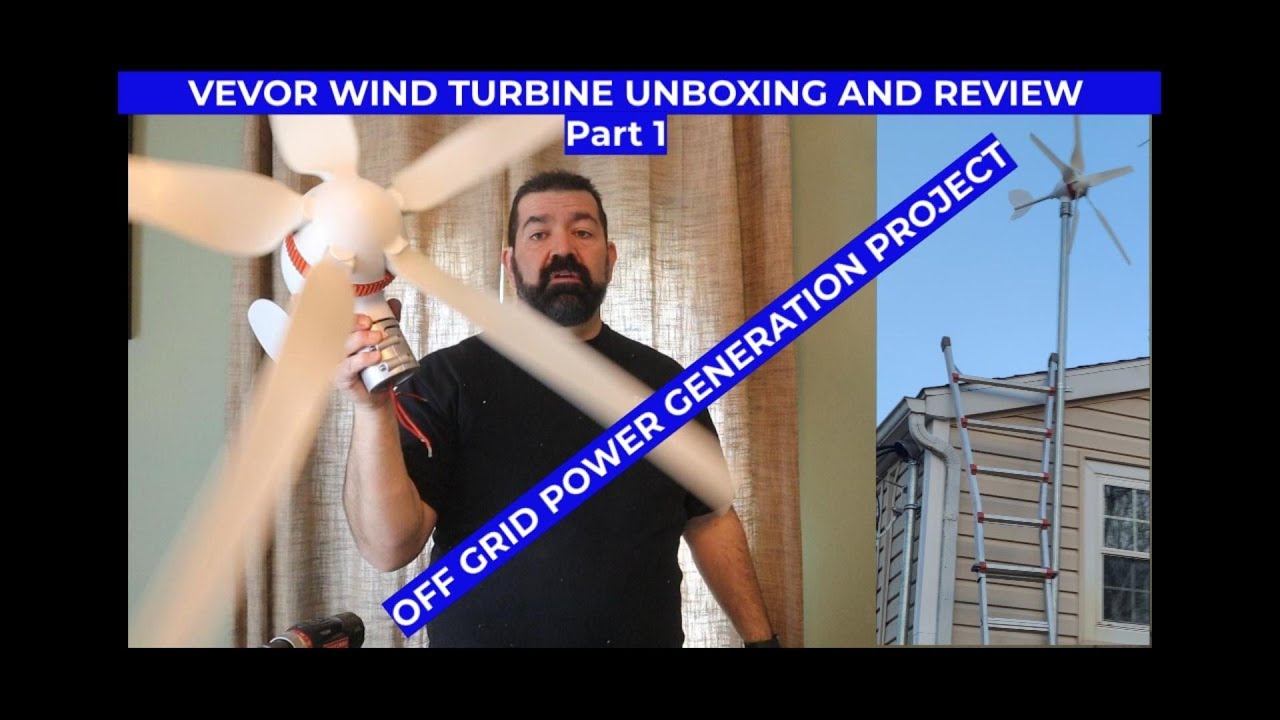 Vevor 500 watt WIND TURBINE unboxing and BENCH TEST!! Does it actually  PRODUCE 500 WATTS??? 