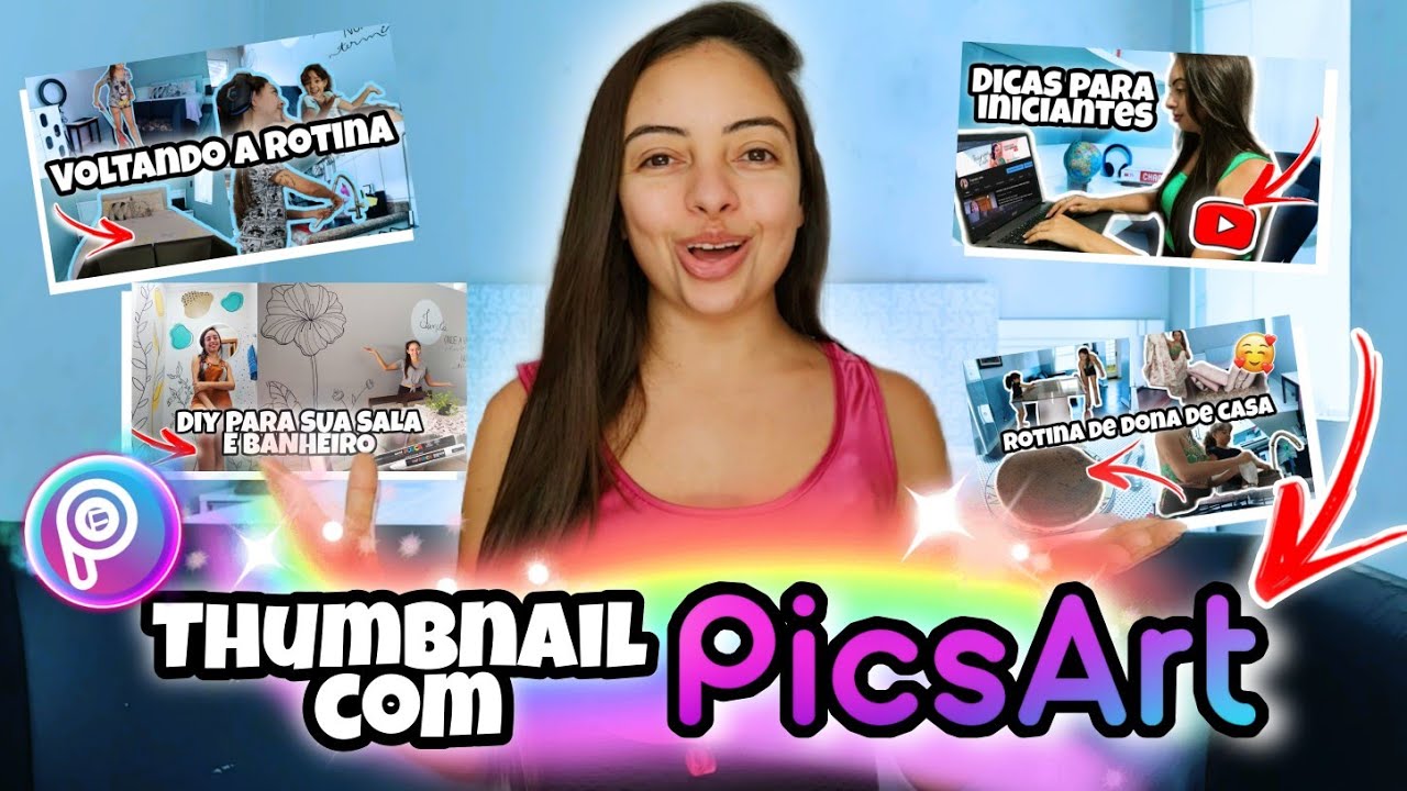 TUTORIAL CAPA DE VÍDEO PELO PICSART - Por Thaynara Leite