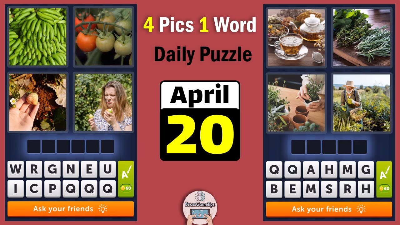 4 Pics 1 Word (Daily Puzzle) April 20 2022 YouTube 4 Pics 1 Word (Daily Puzzle) April 20 2022 YouTube