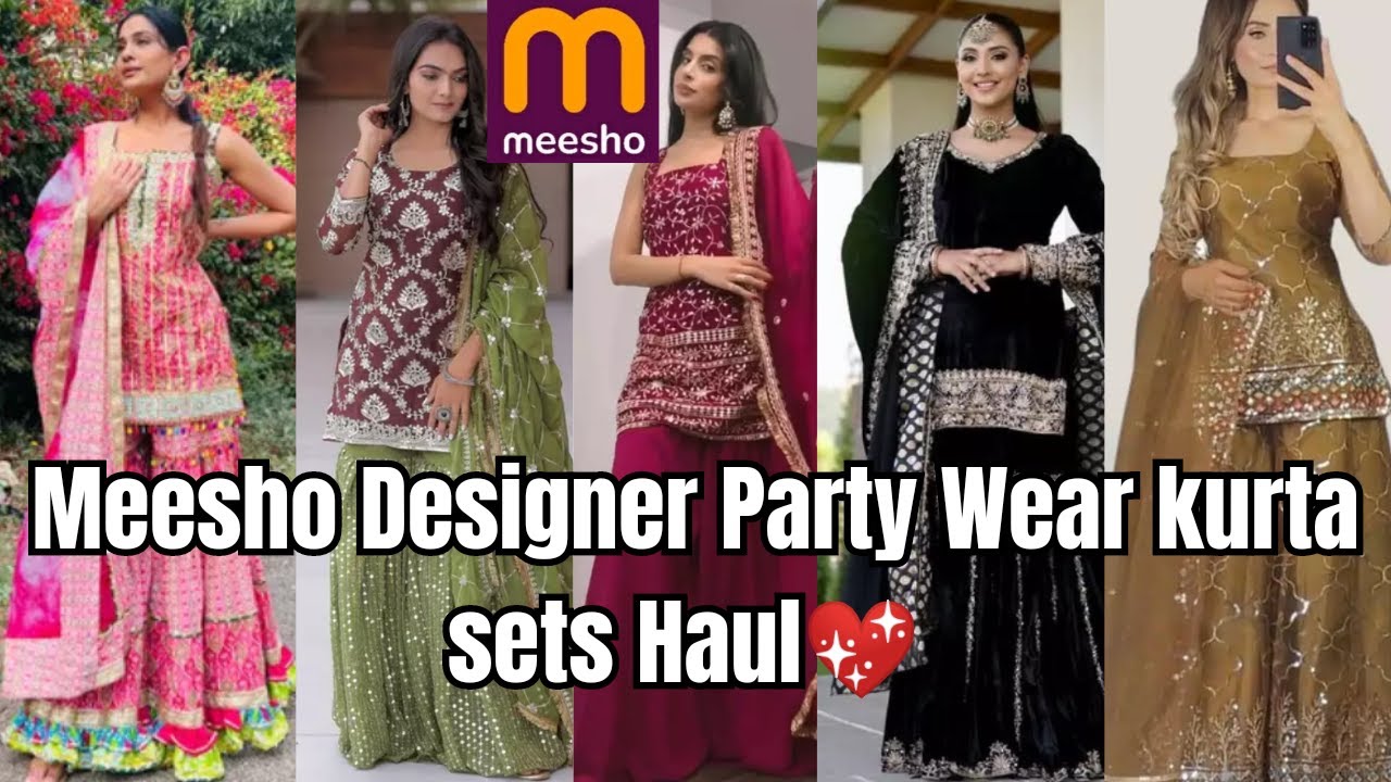 Meesho designer Kurta set haul 💖Affordable price #meesho #meeshohaul # ...