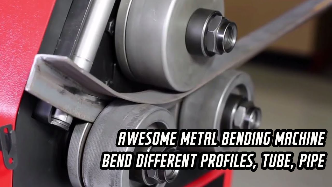 Awesome metal bending machine bend different profiles, tube, pipe