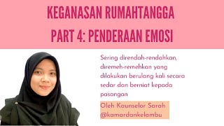 #8 Keganasan Rumahtangga P4: Penderaan Emosi