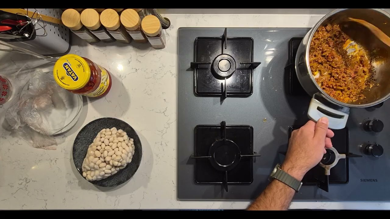 Kıymalı Kurufasulye enfes oldu