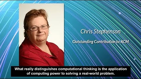 Outstanding Contribution to ACM Award 2018: Chris Stephenson