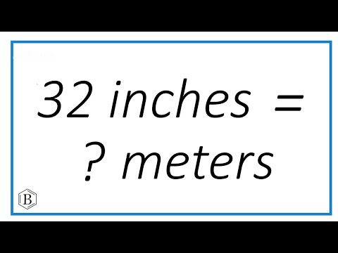 كيفية تحويل 32 بوصة إلى متر شرح بسيط