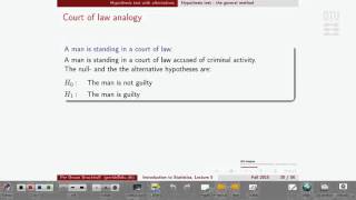 Lec 5F: Errors in hypothesis testing