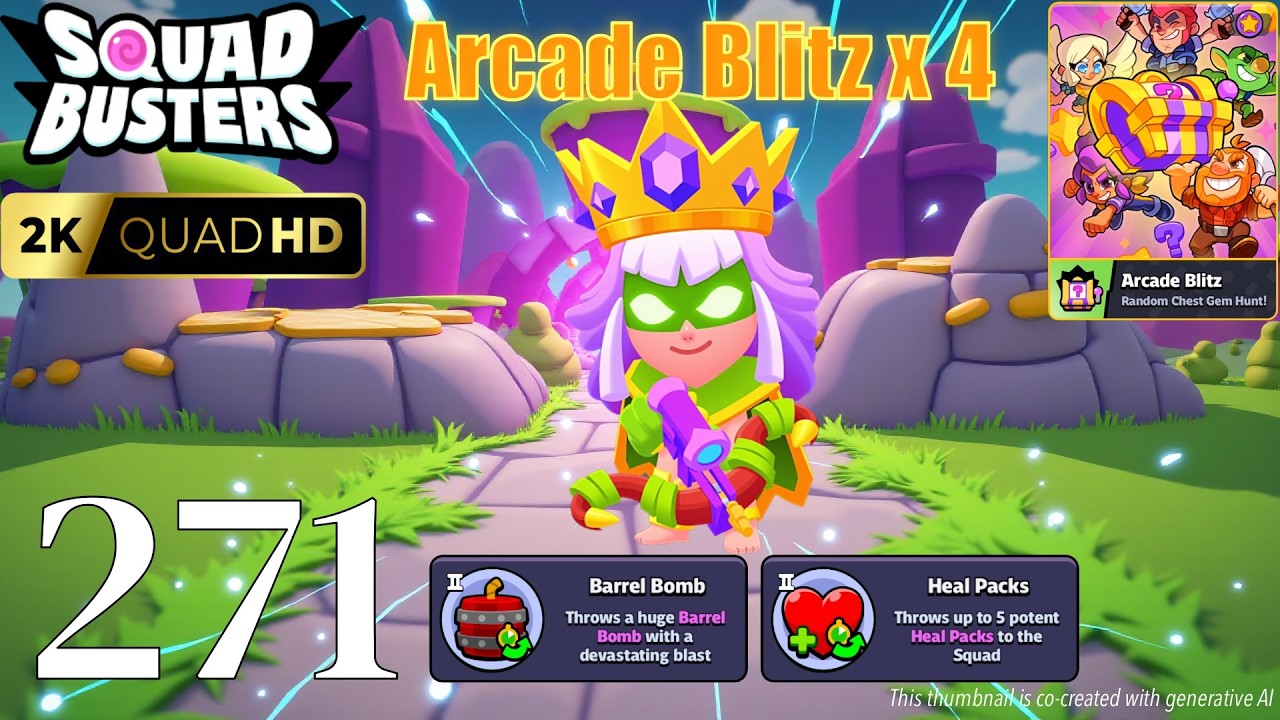 Squad Busters - Walkthrough Gameplay Part 271 - Archer Queen - Arcade Blitz x 4