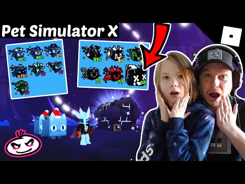 NOVÁ VELKÁ HACKER HUGE CAT VE HŘE ? GLITCH PET ? Pet Simulator X! | Roblox | Tatínek a Barunka