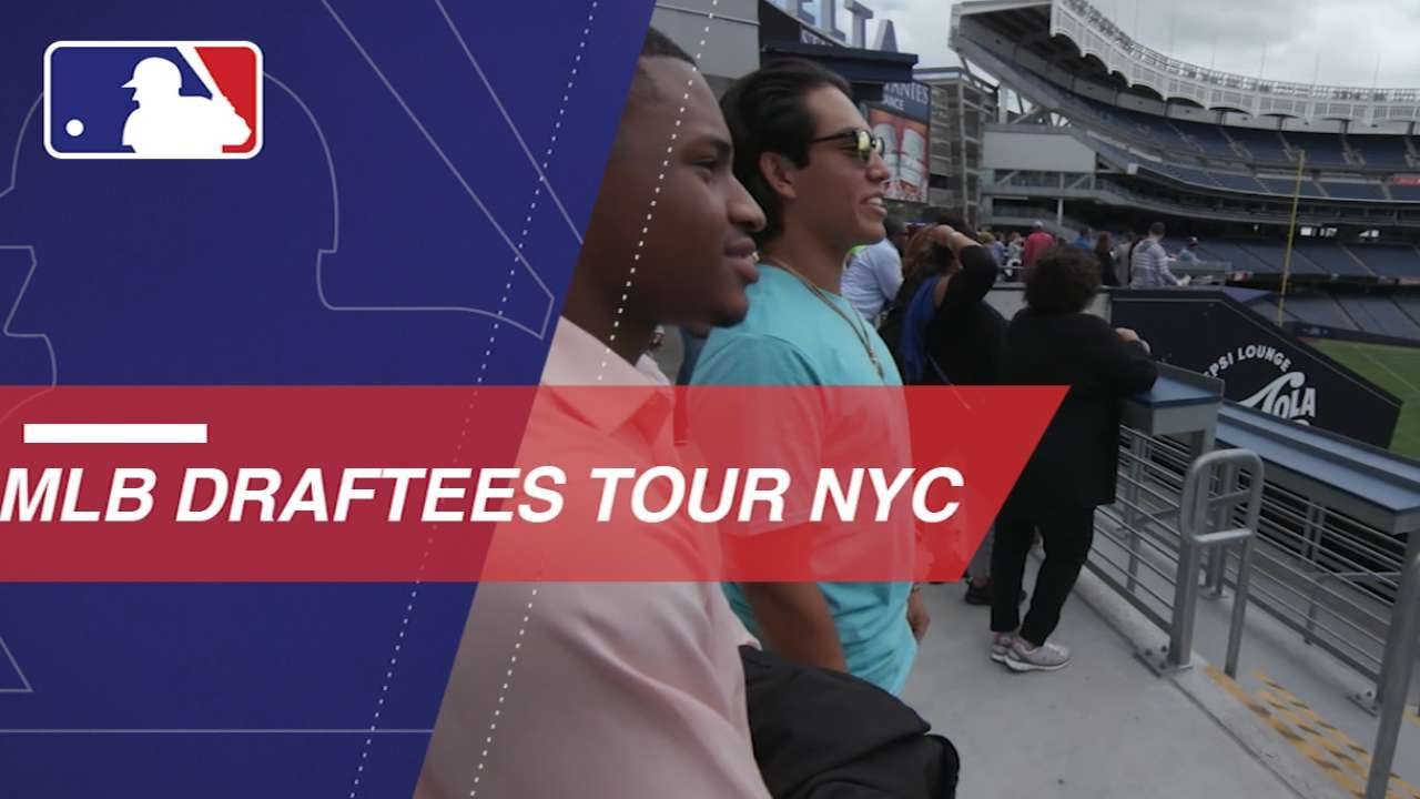 Get to know MLB draftees as they tour NYC YouTube