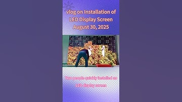 LED Screen Installation Made Easy | Magnetic LED Module Setup#led #ledscreen