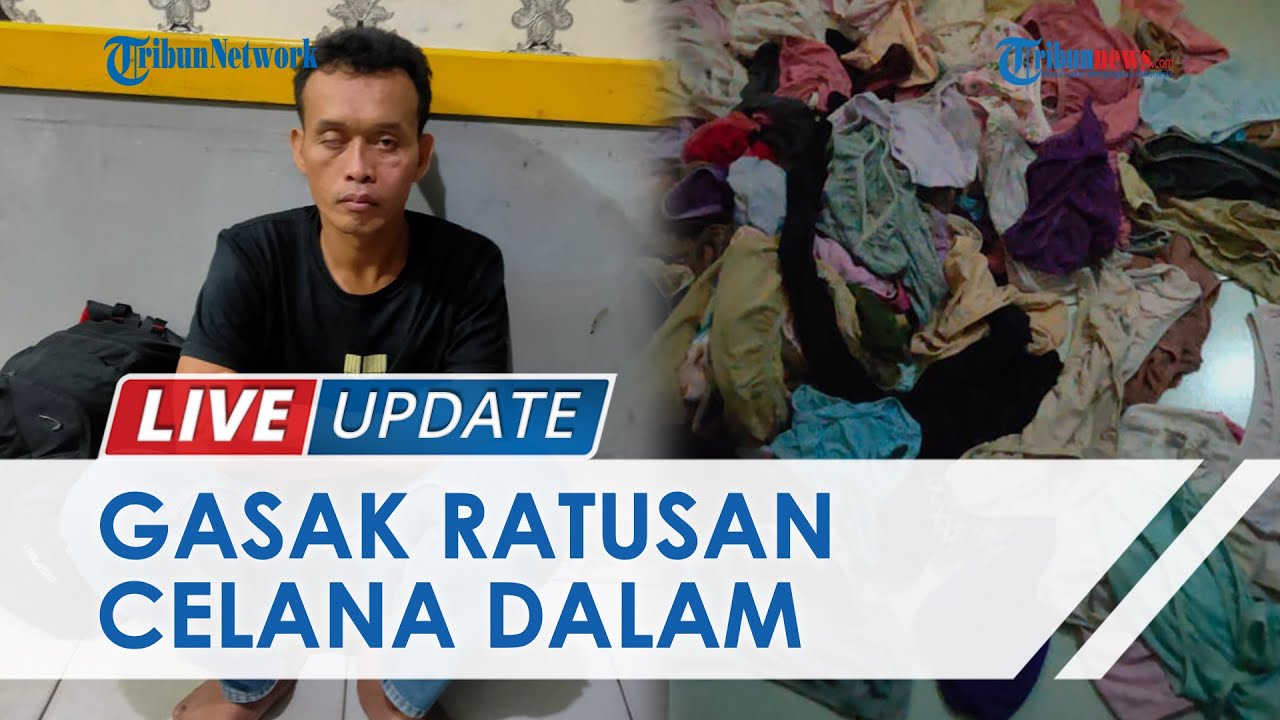 Baru Sebulan Mengontrak di Cilodong, Pria Ini Gasak Ratusan Celana Dalam Wanita