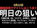 【難解相場で凌いでいく】チャートで見る明日の注目銘柄|三菱重工業、IHI、フジクラ、古河電工、JX金属、キオクシア、任天堂、ティアフォー、アイサン、テラドローン、エニーカラー、GO、パワーX