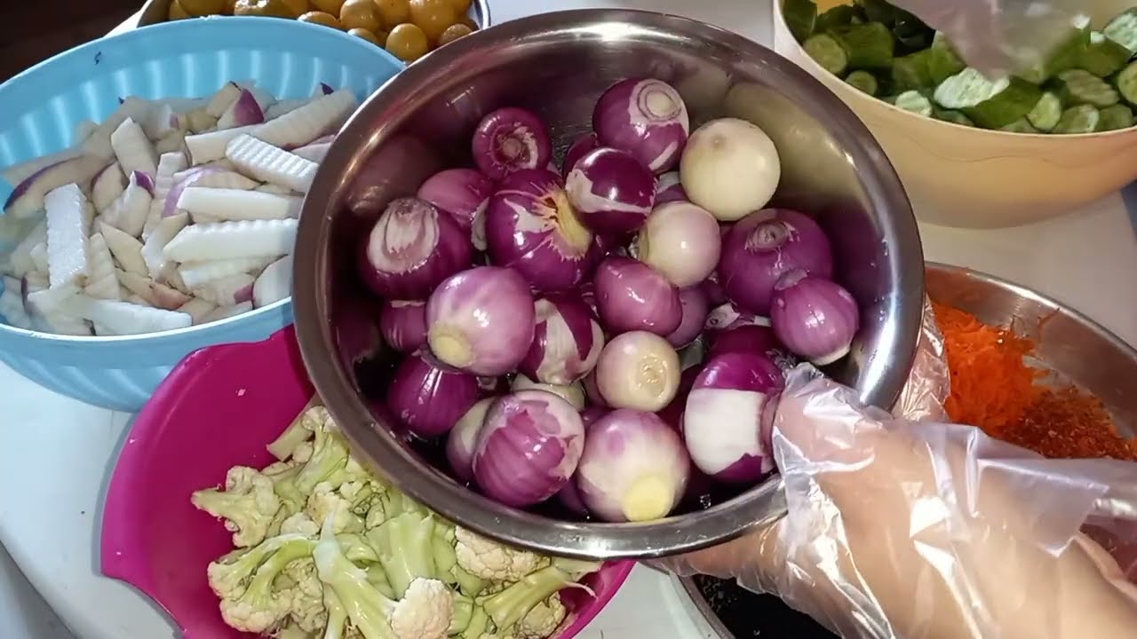 طريقة المخلل المشكل ❗احلى من المحلات بكتير ❗لون وطعم وريحة رهييبة جربوة❗