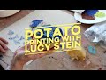 Easy Potato Printing Tutorial with Lucy Stein | Hospital Rooms Digital Art School &amp; Seasalt Cornwall