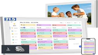 21.5 Digital Calendar & Chore Chart 1080P Full HD Touchscreen Smart Family