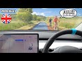 SELF DRIVING CARS vs BIKES on 1 WAY ROAD! | Tesla Autopilot 2020.16.3