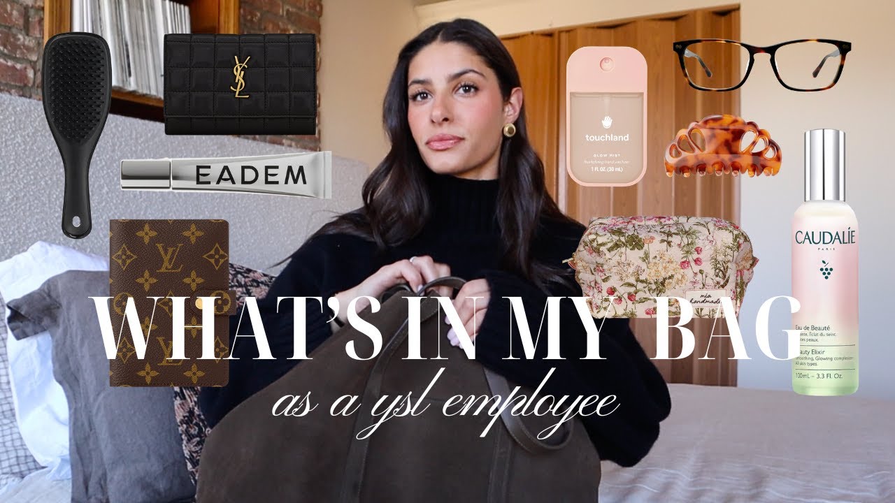 WHAT'S IN MY BAG // as a YSL employee