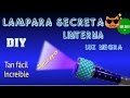 ♥ Haz MENSAJES SECRETOS ♥ mas fácil que tinta invisible ♥ LUZ NEGRA casera ultravioleta DIY