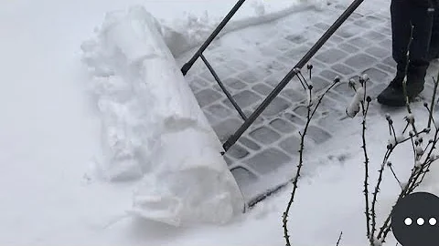 Супер-скребок . Уборка тяжелого снега. Часть 2