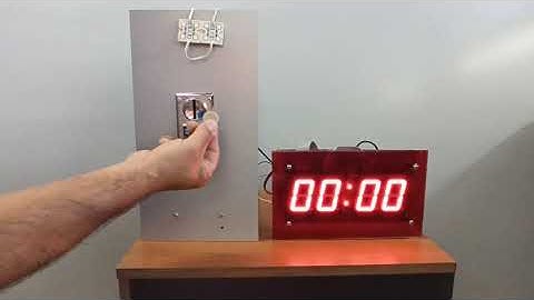 LEd Timer with Coin Acceptor