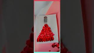 Rose petals dress | Rose petal craft idea | art and craft | use of rose petals