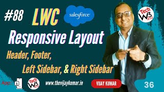 88 - Create Responsive Layouts Page Header, Footer, Left Sidebar, Right Sidebar & Main Body in LWC