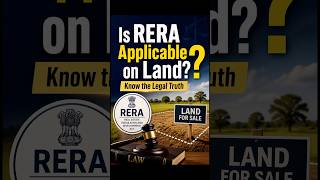 Does RERA Apply on Plots? RERA Rules India Explained #shorts #rera #plots