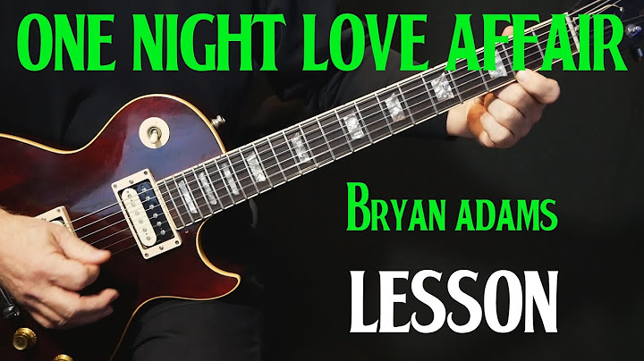 One Night Love Affair Guitar version - Guitar performance video thumbnail