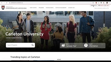 Part 1: International Undergraduate Application – Setting up your profile in Carleton 360
