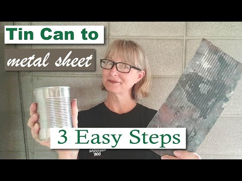 How to make metal sheets for arts and crafts projects