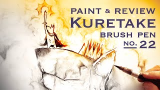 Review | Painting with the KURETAKE Ink Brush Pen No 22