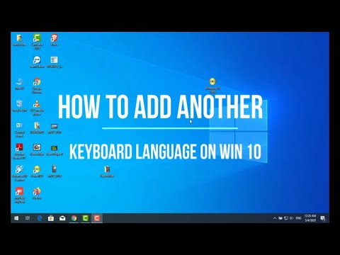 How to add another keyboard language on windows 10