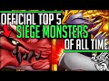 The Official Top 5 Best Siege Monsters in All of Monster Hunter! (Discussion/Vote/Iceborne) #mhw