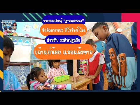หน่วยการเรียนรู้ นักจัดการขยะ ฮีโร่รักษ์โลก : Day 4 เถ้าแก่น้อย แยกแล้วขาย