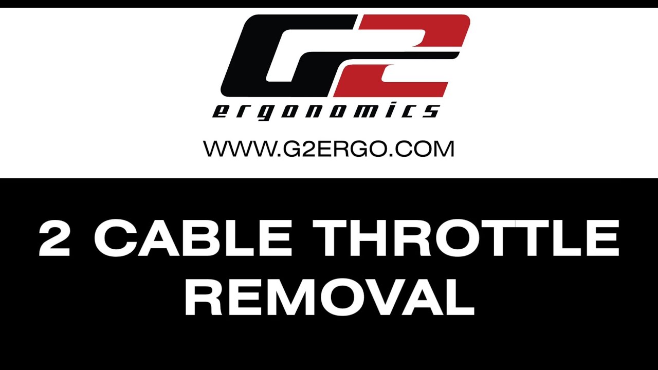 How to Remove a Motorcycle Throttle (2 cables) 4 Stroke - YouTube