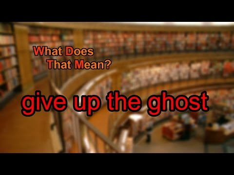 Video: Significa rinunciare al fantasma?
