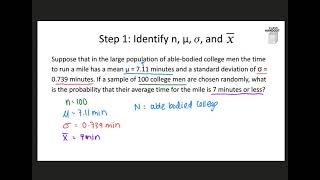 Notes 7-3 Sample Means