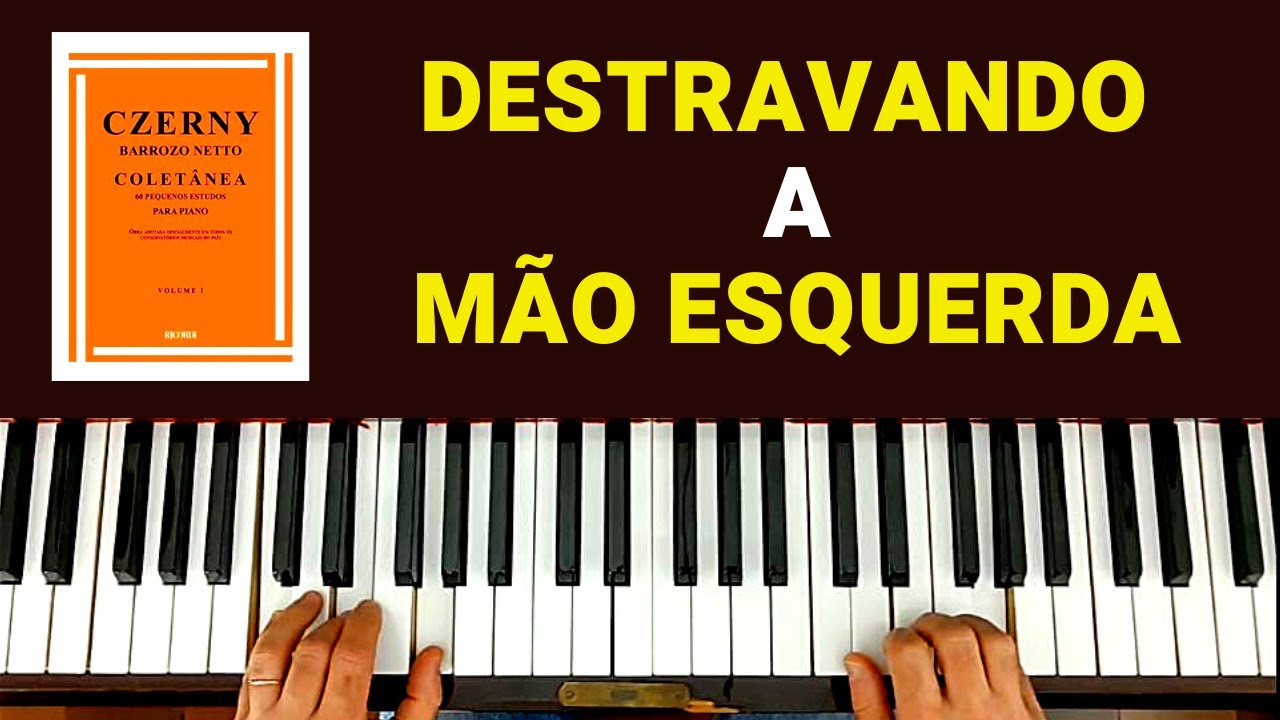 EXCELENTE PARA MÃO ESQUERDA NO TECLADO/PIANO 💥 INICIANTES 💥 Czerny 💥 Baixe o PDF (Leia a Descrição)