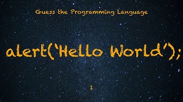 Can You Name These Programming Languages ?