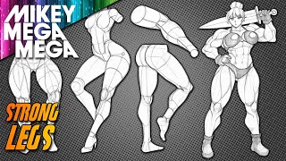 How To Draw STRONG ANIME LEGS