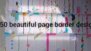 50 aesthetic beautiful page border design for project work