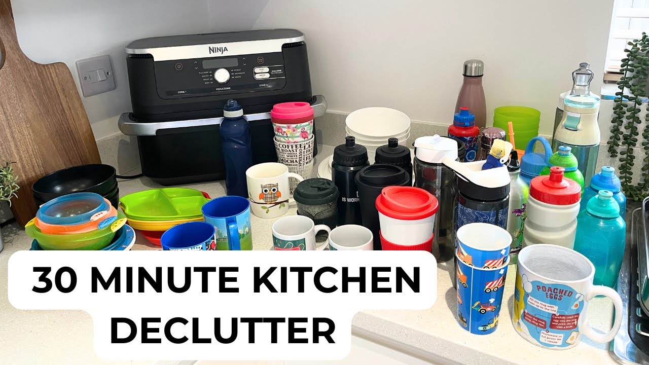 30-Minute Kitchen Declutter | Minimalist Motivation for Busy Moms | FAST Decluttering Challenge