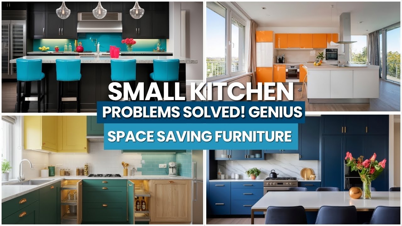 Kitchen Problems Space 🔧 Small Kitchen Problems SOLVED! | Genius Space-Saving Furniture Ideas ...
