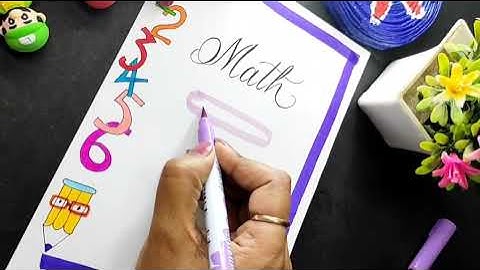 Assignment Front Page Design for Math Notebook, Assignment & journal